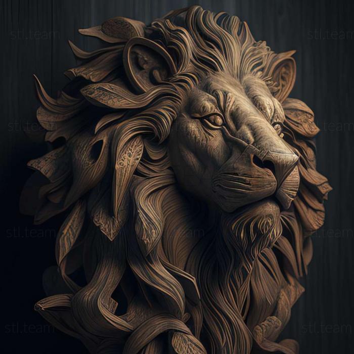 Animals lion stl